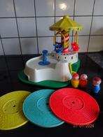 Vintage Fisher Price Change-A-Tune Carousel Record Player, Ophalen of Verzenden, Met geluid