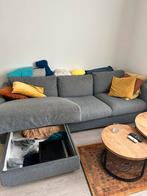 Comfortabele zetel met opbergruimte, Huis en Inrichting, Ophalen, Gebruikt, Stof