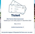 4 Plopsa-uitvaltickets geldig tot 31 december 100 euro