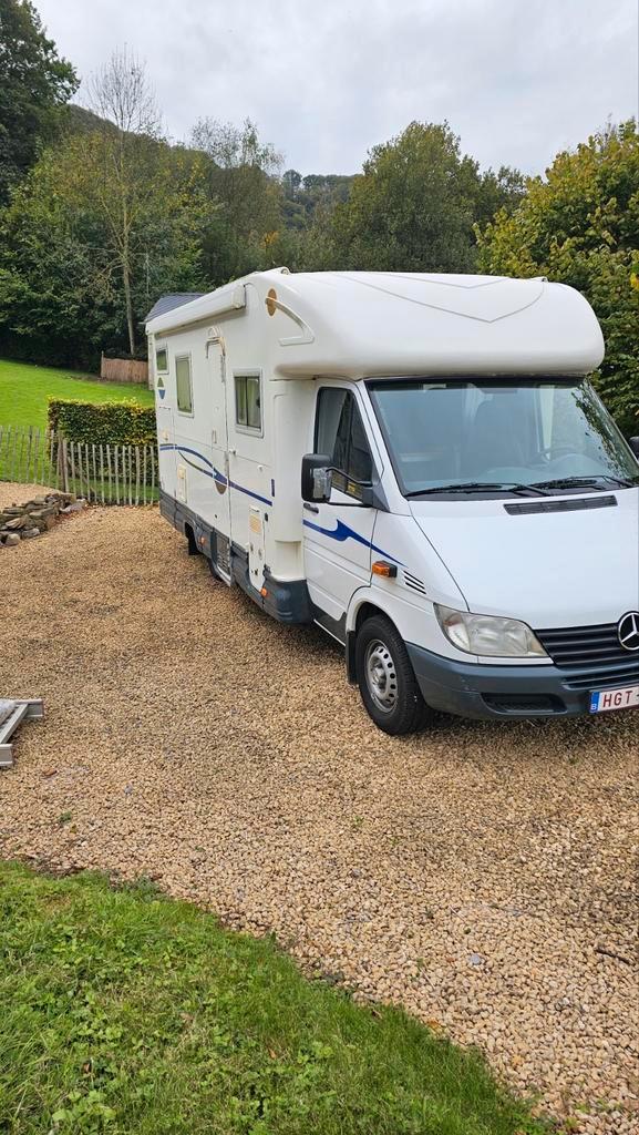 Motorhome Mercedes sprinter 2,7L, à Vendre., Caravans en Kamperen, Mobilhomes, Particulier, tot en met 4, Mercedes-Benz, Diesel
