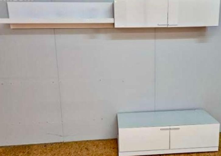 NIEUW meubelset TV-kwaliteit wit 3-delig val1200 eur, Huis en Inrichting, Kasten |Televisiemeubels, Nieuw, Ophalen