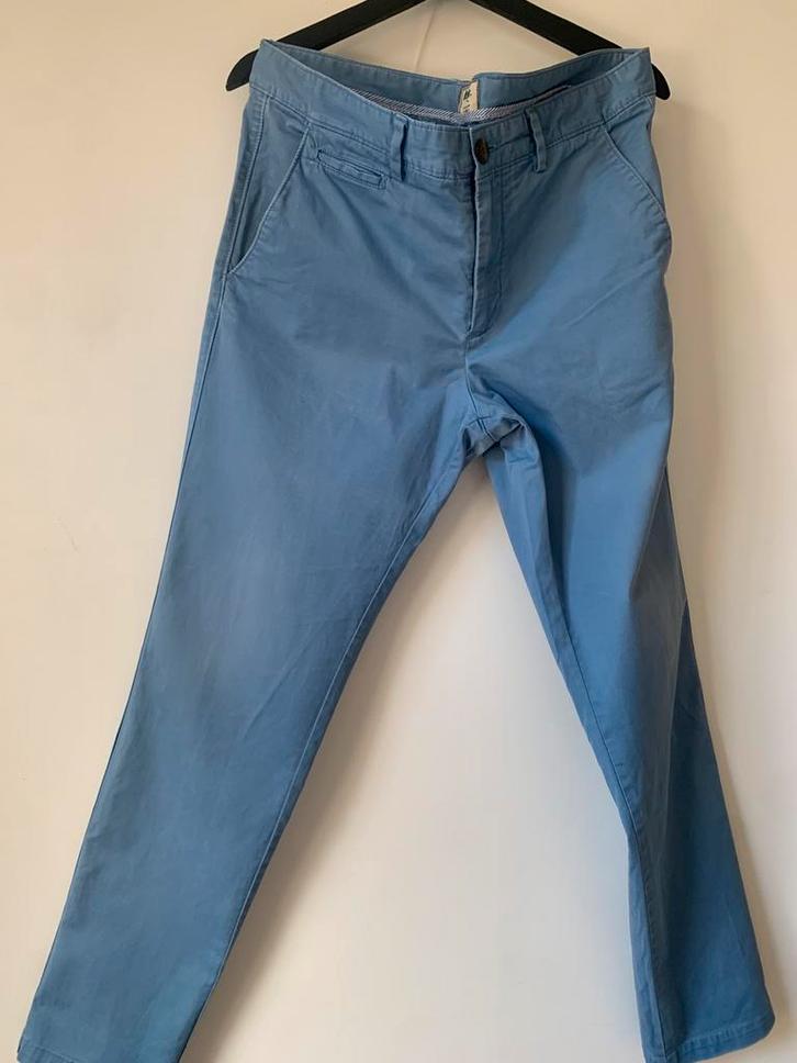 Hemelsblauwe chinobroek van Bexley Lees zoals het is, Kleding | Heren, Broeken en Pantalons, Gedragen, Blauw, Ophalen of Verzenden