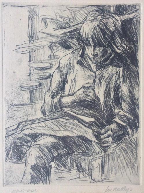 Luc Matthys litho, Antiek en Kunst, Kunst | Litho's en Zeefdrukken, Ophalen of Verzenden