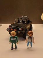 Zwarte jeep playmobil + popjes, Enlèvement ou Envoi