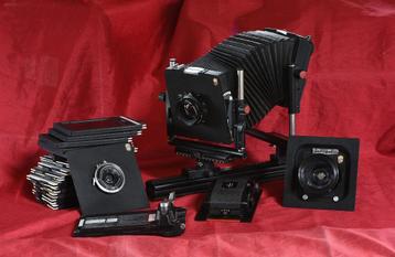 Technische Camera 4x5 inch Linhof met toebehoren