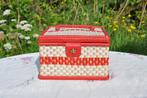 boite a couture vintage tressage rotin et synthetique, Enlèvement ou Envoi