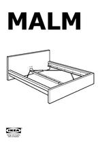 Cadre de lit ikea malm en bon état, 160 cm, Gebruikt, Ophalen, Tweepersoons