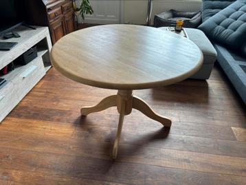 Ronde tafel vol hout 1,08 diameter 