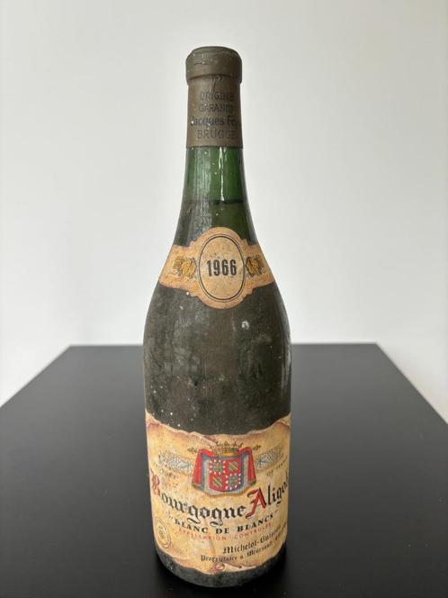 Bourgogne Aligoté AC Michelot Buisson 1966, Verzamelen, Wijnen, Zo goed als nieuw, Witte wijn, Frankrijk, Vol, Ophalen of Verzenden