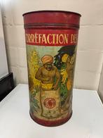 Koffie blik de roode pelikaan le pelican rouge, Verzamelen, Blikken, Ophalen of Verzenden, Gebruikt, Koffie