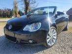 Vw Eos 2.0tdi 140cv cuir rouge, airco digital, jantes alu17, Auto's, Cabriolet, Zwart, Eos, 2 deurs