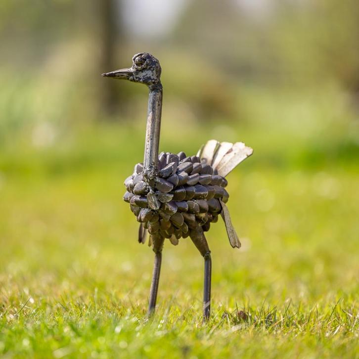 Beelden; Struisvogel, Antiek en Kunst, Kunst | Beelden en Houtsnijwerken, Ophalen of Verzenden