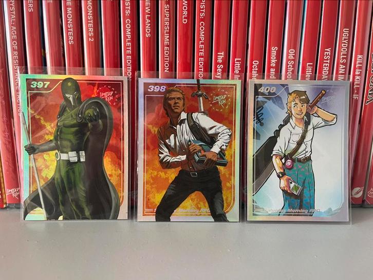 LRG Kaart Nr. 397 + 398 + 400 - Saturday Morning RPG, Hobby en Vrije tijd, Verzamelkaartspellen | Overige, Ophalen of Verzenden