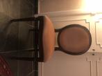 stoelen notenhout stof, Huis en Inrichting, Ophalen, Hout, Gebruikt, Overige kleuren