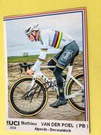Wk wielerkaart 2024 mathieu van der poel signe, Verzenden