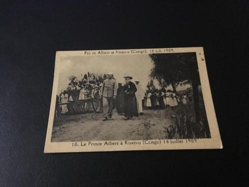 Foto/Prent Koning Albert 1 - Prins Albert in Congo 1909, Verzamelen, Koningshuis en Royalty, Gebruikt, Kaart, Foto of Prent, Ophalen of Verzenden