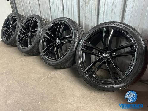 Audi Q7 Monaco 22 inch zwarte velgen 5x112 allseasonbanden 2, Autos : Pièces & Accessoires, Pneus & Jantes, Pneus et Jantes, 4 Saisons