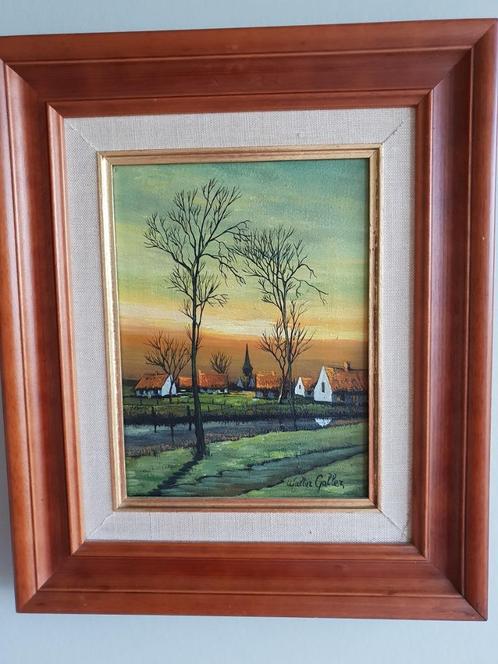 schilderijen Walter Galez, Antiek en Kunst, Kunst | Schilderijen | Klassiek, Ophalen of Verzenden