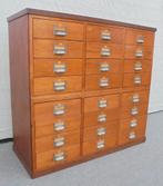ladekast papierkast apothekerskast schoolkast, Antiek en Kunst, Ophalen of Verzenden