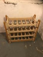 casier à vin en plastique avec renfort en bois, Maison & Meubles, 15 à 25 bouteilles, Bois, Enlèvement, Utilisé
