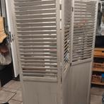 Paravent bois blanc blanchi, Maison & Meubles, Enlèvement