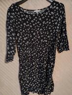 Robe noire avec marguerites Clockhouse taille L, Enlèvement ou Envoi, Taille 42/44 (L), Noir
