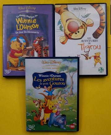 3x DVD Walt Disney - Winnie L'ourson et compagnie V  beschikbaar voor biedingen