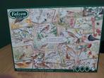 Falcon puzzel 1000 stuks vogelpostkaarten, Enlèvement ou Envoi, 500 à 1500 pièces, Utilisé, Puzzle