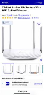 WiFi 5 router TP link archer A5 nieuw, Computers en Software, Routers en Modems, Ophalen of Verzenden, Nieuw, Router, TP-Link
