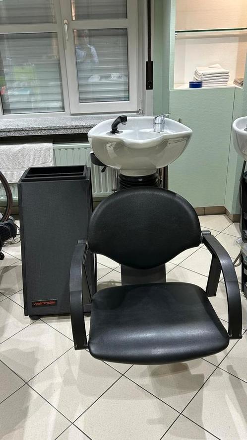 2 wasunit wastafel voor kapper Barberstoel, Huis en Inrichting, Stoelen, Zo goed als nieuw, Leer, Ophalen