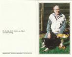 Eugène Nijns met hond 1930-1998, Collections, Images pieuses & Faire-part, Enlèvement ou Envoi