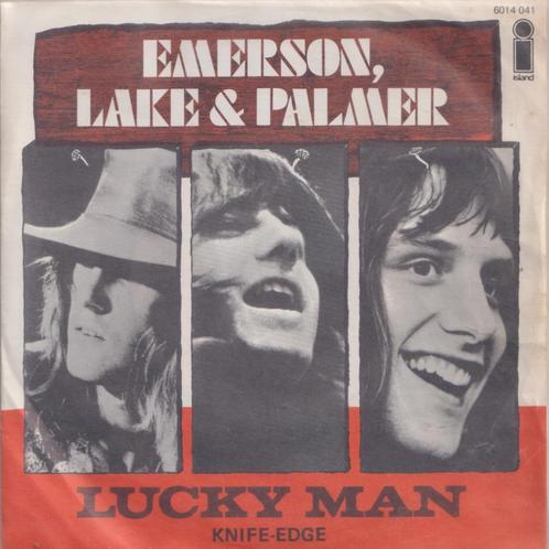 Emmerson, Lake & Palmer – Lucky man / Knife-edge – Single, CD & DVD, Vinyles Singles, Utilisé, Single, Rock et Metal, 7 pouces