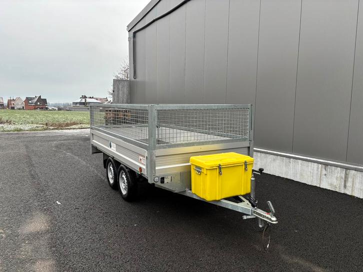 Ongeremde dubbelas plateau 308 x 158, Auto diversen, Aanhangers en Bagagewagens, Zo goed als nieuw, Ophalen
