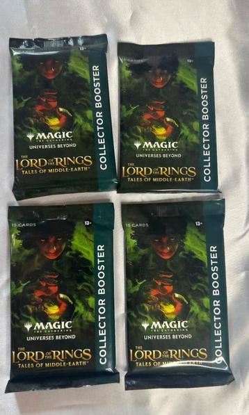 The lord of the rings collector boosters mtg beschikbaar voor biedingen