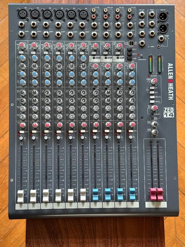 Mixeur Allen & Heath ZED14, Musique & Instruments, Tables de mixage, Utilisé, 10 à 20 canaux, Enlèvement ou Envoi