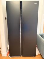 Vrijstaande Amerikaanse koelkast-vriezer Haier HSR3918ENPB, Elektronische apparatuur, Koelkasten en IJskasten, Ophalen, 200 liter of meer