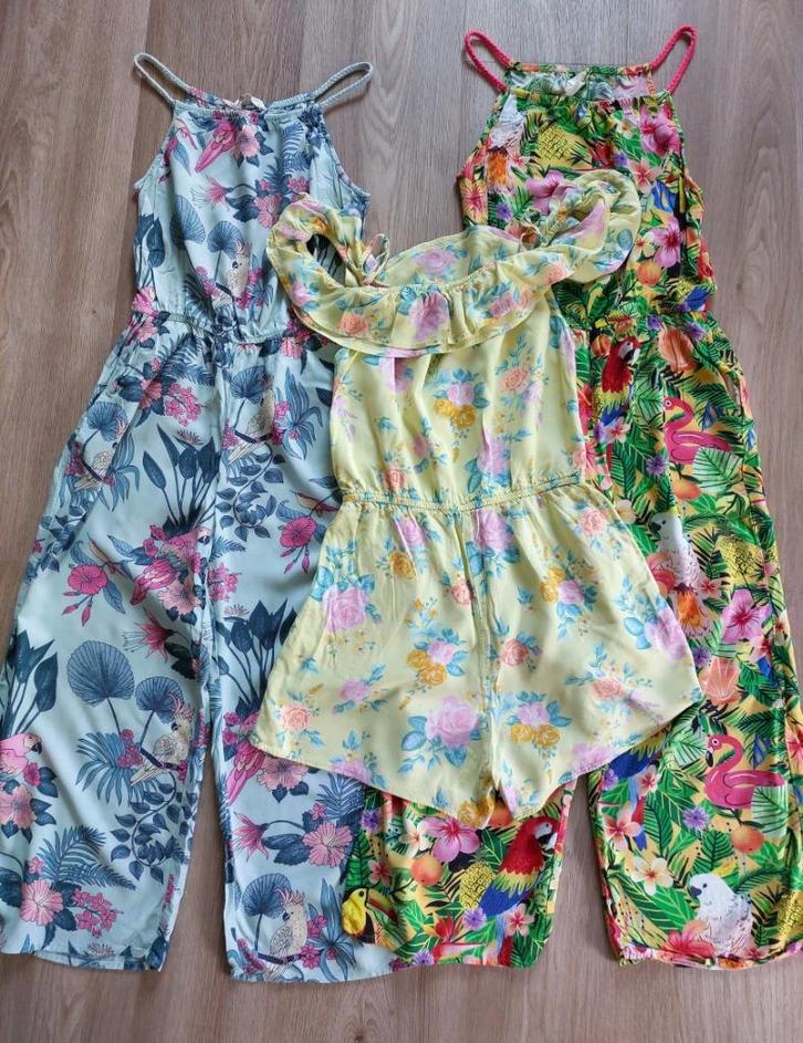 zomerse jumpsuits H&M - maat 146/152 en maat 152, Kinderen en Baby's, Kinderkleding | Maat 146, Gebruikt, Meisje, Overige typen