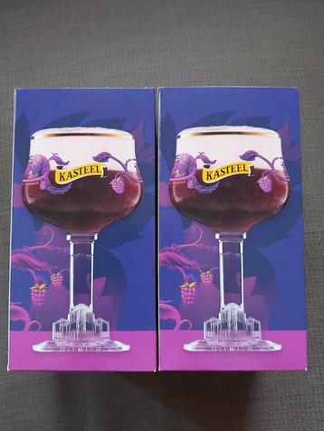 2x Kasteelbier Rubus Framboise limited edition glazen 