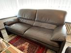 Leolux bora bora donkerbruin dik lederen design 2 zit, Ophalen, Gebruikt, Tweepersoons, Leer