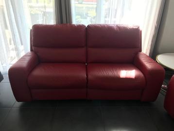 Salon en cuire italien poltronesofa beschikbaar voor biedingen