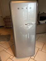 Smeg koelkast grijs met vriesvak, Ophalen, Gebruikt, Met vriesvak