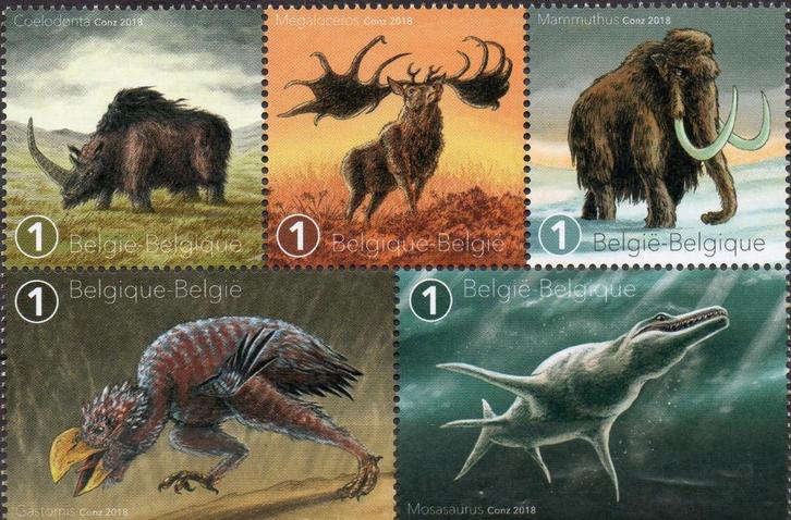 Dieren in postzegels: souvenirvellen en notitieboekjes, Postzegels en Munten, Postzegels | Europa | België, Postfris, Orginele gom