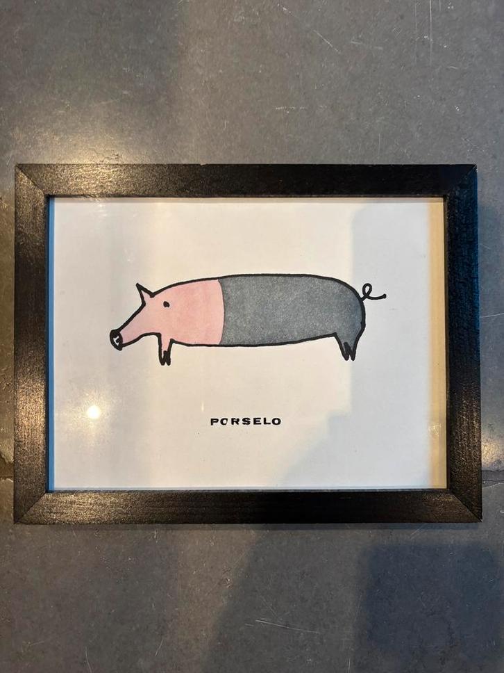 Saar De Buysere Kunst in huis 20cmx25cm, Antiek en Kunst, Kunst | Schilderijen | Abstract, Ophalen of Verzenden