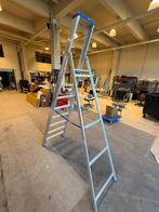 SOLIDE professionele aluminium trapladder – 8 treden, Ophalen, Ladder