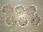 Te koop : Zes glazen onderleggers, Huis en Inrichting, Ophalen of Verzenden, Zo goed als nieuw