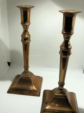 Paire de bougeoirs anciens, Enlèvement ou Envoi