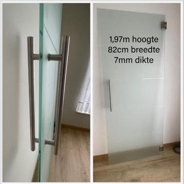 Glazen deur , bieden mag !  beschikbaar voor biedingen
