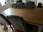 Mooie landelijke tafel en 8 stoelen, Huis en Inrichting, Ophalen, Zo goed als nieuw, Landelijk