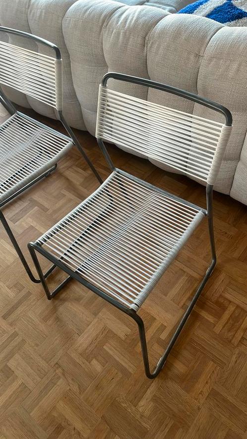 3x Vintage IKEA Melker stoelen (Lisa Norinder), Huis en Inrichting, Stoelen, Gebruikt, Kunststof, Ophalen