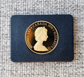 Pièce d'or de 1/2 oz Elisabeth II Canada 1978, Enlèvement, Amérique du Nord, Série, Or